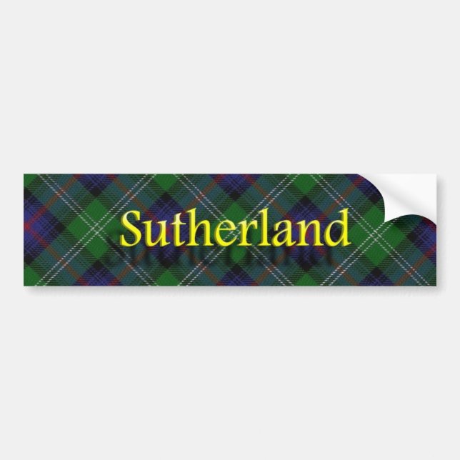 Clan Sutherland Scottish Bumper Sticker (Front)
