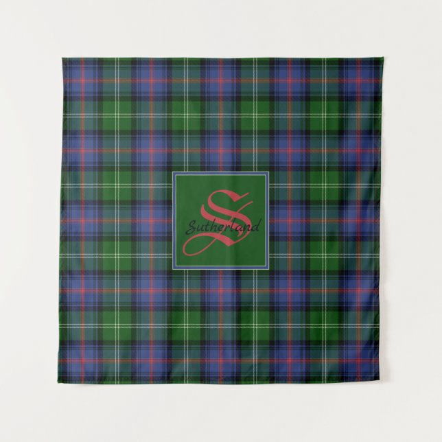Clan Sutherland Tartan Tapestry (Front)