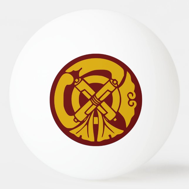 Clan Tachibana Crest (Kamon) Ping Pong Ball (Front)
