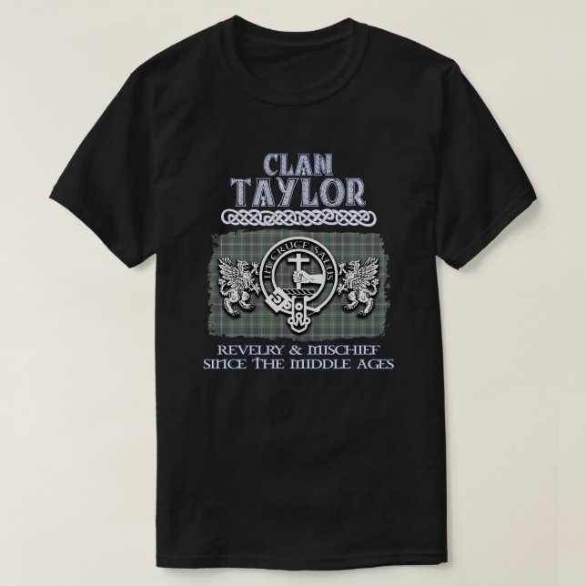 Clan Taylor crest Scottish clans Scottish surname T-Shirt (Design Front)