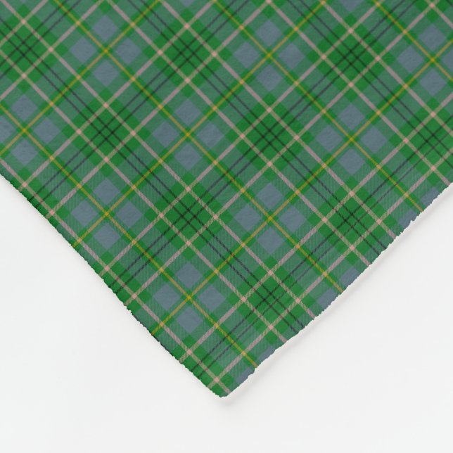 Clan Taylor Tartan Fleece Blanket (Corner)