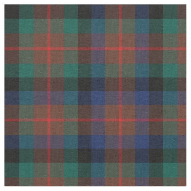 Clan Tennant Tartan Fabric (Close Up)