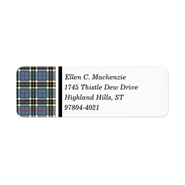 Clan Thompson Blue Dress Tartan (Front)