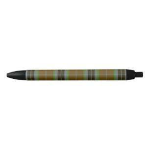 Clan Thomson Tartan Black Ink Pen