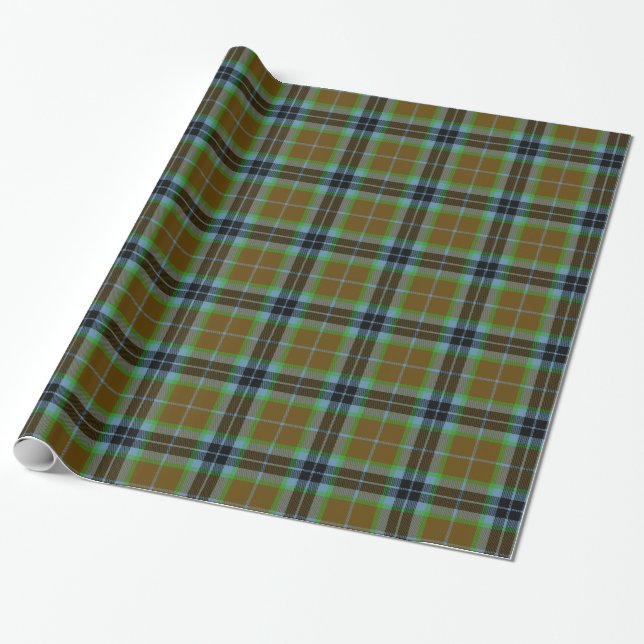Clan Thomson Tartan Wrapping Paper (Unrolled)