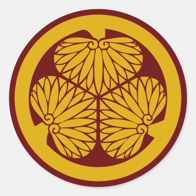 Clan Tokugawa Crest (Kamon) Classic Round Sticker (Front)