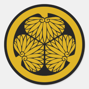 Clan Tokugawa Crest (Kamon) Classic Round Sticker