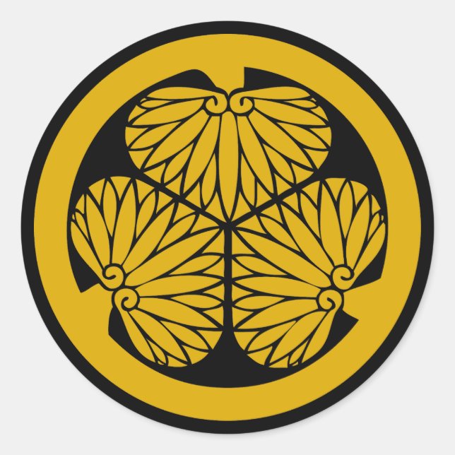 Clan Tokugawa Crest (Kamon) Classic Round Sticker (Front)