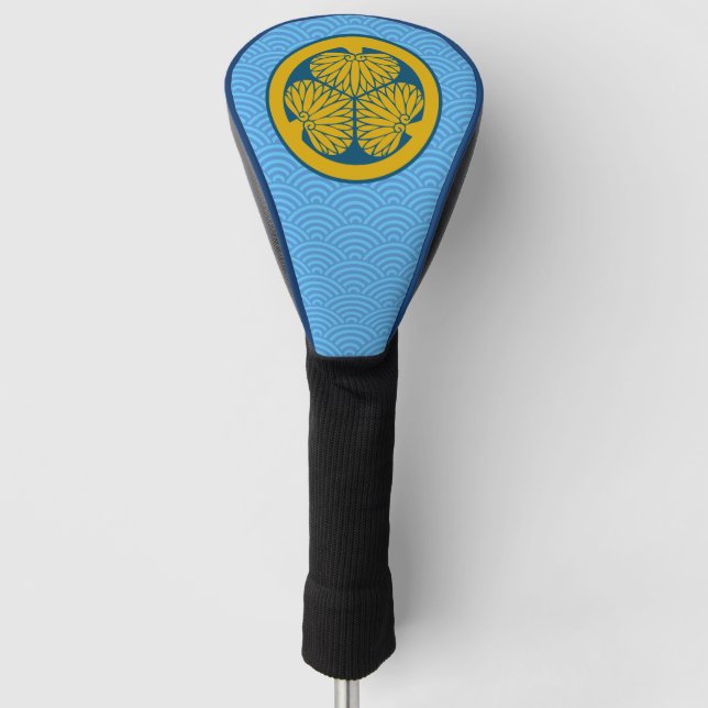 Clan Tokugawa Crest (Kamon) Golf Head Cover (Front)