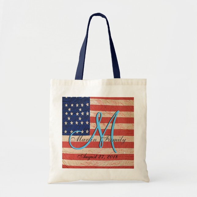 Clan USA Family Reunion Monogram Tote Bag (Front)