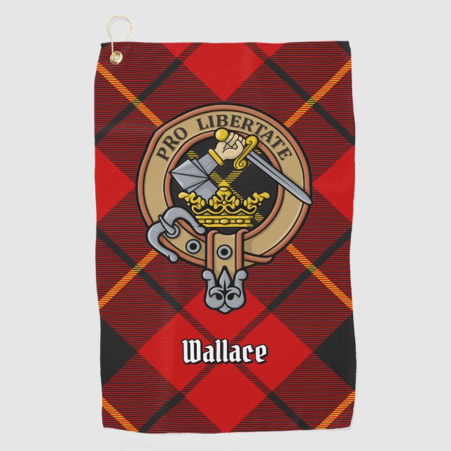 Clan Wallace Crest Golf Towel (Front)