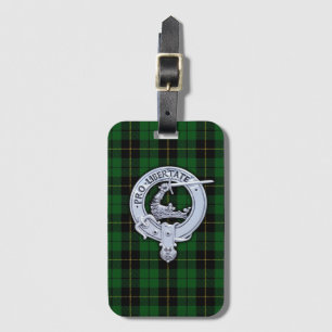 Clan Wallace Crest & Hunting Tartan Luggage Tag