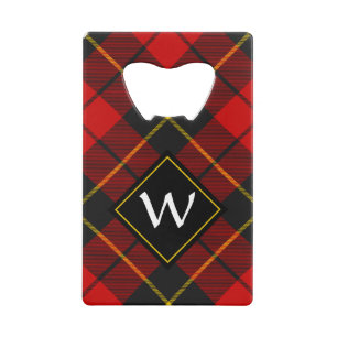 Clan Wallace Crest over Tartan