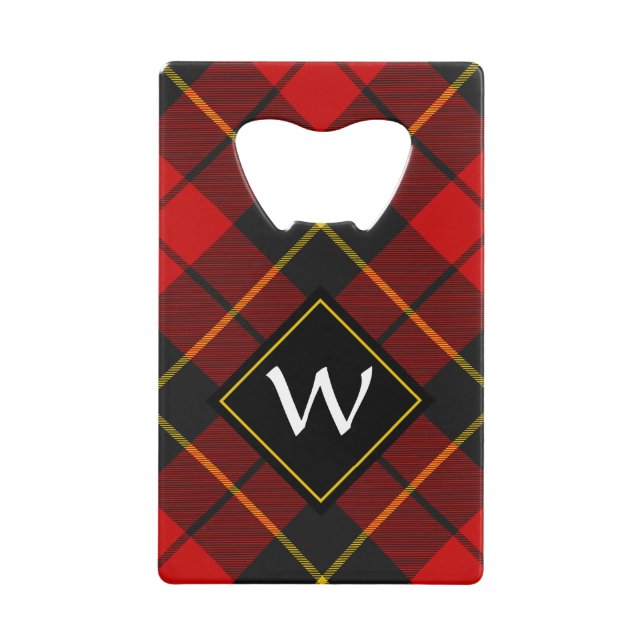 Clan Wallace Crest over Tartan (Front)