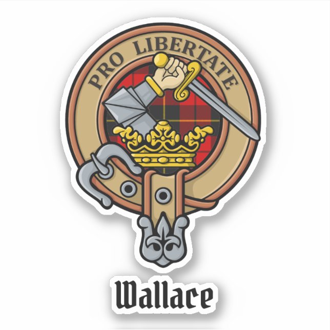 Clan Wallace Crest Sticker (Front)