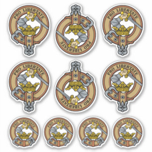 Clan Wallace Crest Sticker Set