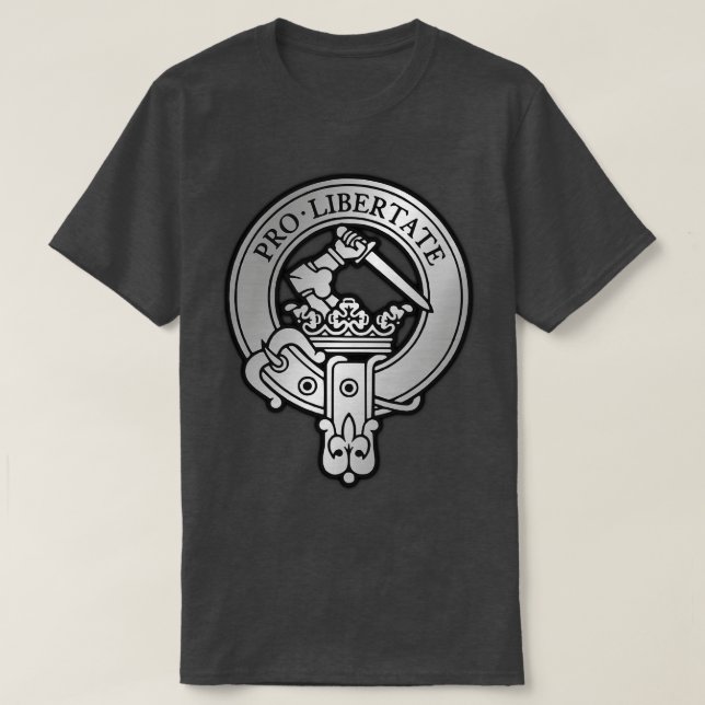 Clan Wallace Crest Tartan 2 T-Shirt (Design Front)