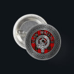 Clan Wallace Crest & Tartan Knot 3 Cm Round Badge<br><div class="desc">Clan Wallace Crest & Tartan Knot</div>
