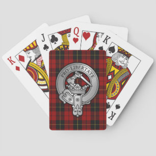 Clan Wallace Crest & Tartan Playing Cards