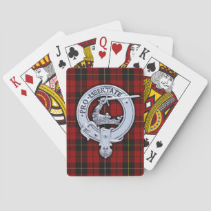 Clan Wallace Crest & Tartan Playing Cards
