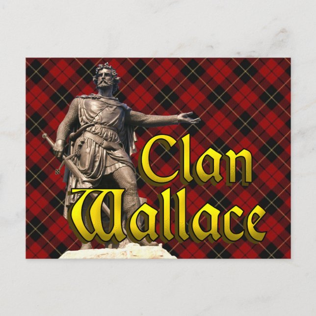 Clan Wallace Scottish Freedom Postcard (Front)