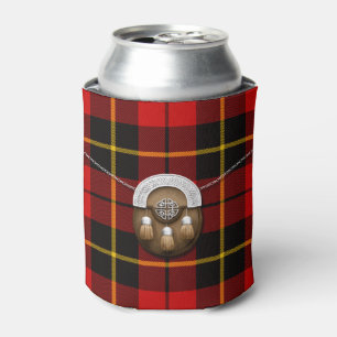 Clan Wallace Tartan And Sporran Can Cooler