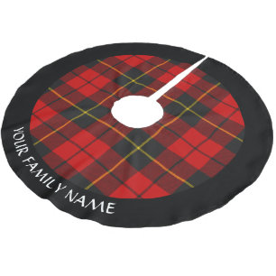 Clan Wallace Tartan Brushed Polyester Tree Skirt
