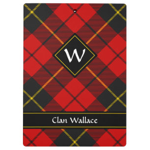 Clan Wallace Tartan Clipboard