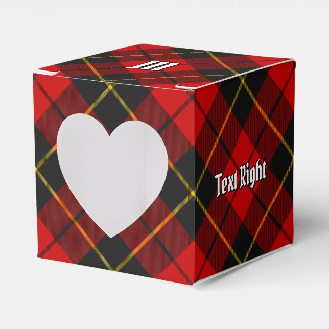 Clan Wallace Tartan Favour Box (Front Side)