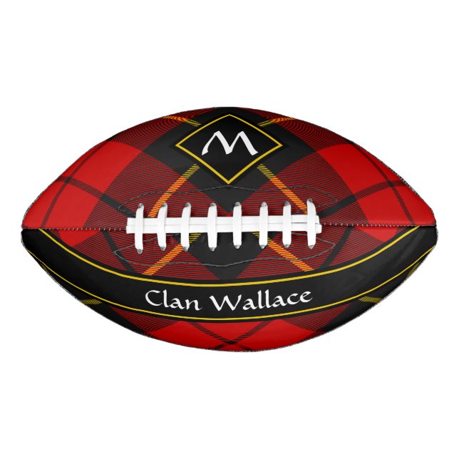 Clan Wallace Tartan Football American Football (Front)
