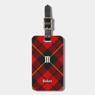Clan Wallace Tartan Luggage Tag