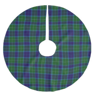 Clan Wallace Tartan Plaid Tree Skirt