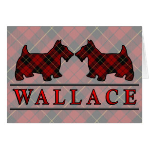 Clan Wallace Tartan Scottie Dogs