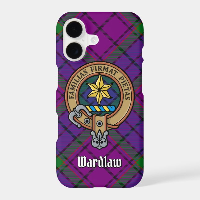 Clan Wardlaw Crest over Tartan (Back)