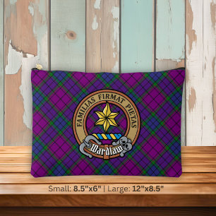 Clan Wardlaw Crest over Tartan Accessory Pouch
