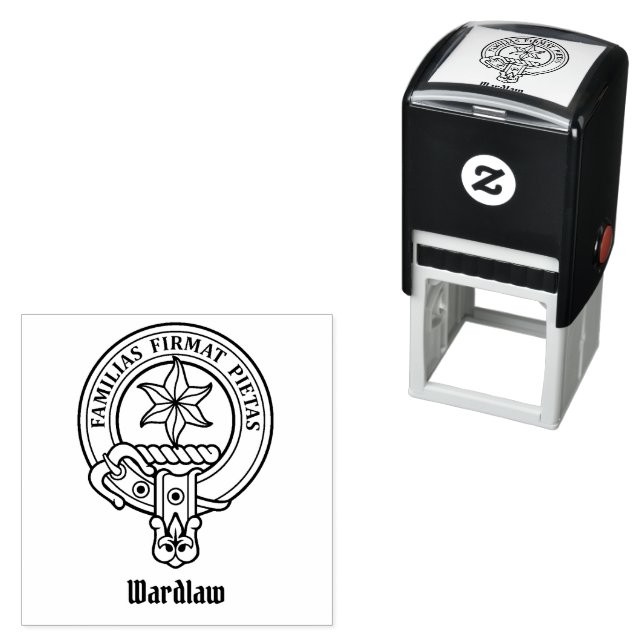 Clan Wardlaw Crest Self-inking Stamp (In Situ)