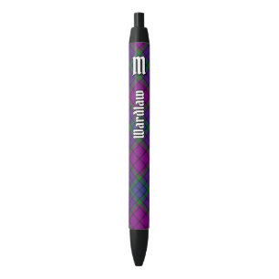 Clan Wardlaw Tartan Black Ink Pen