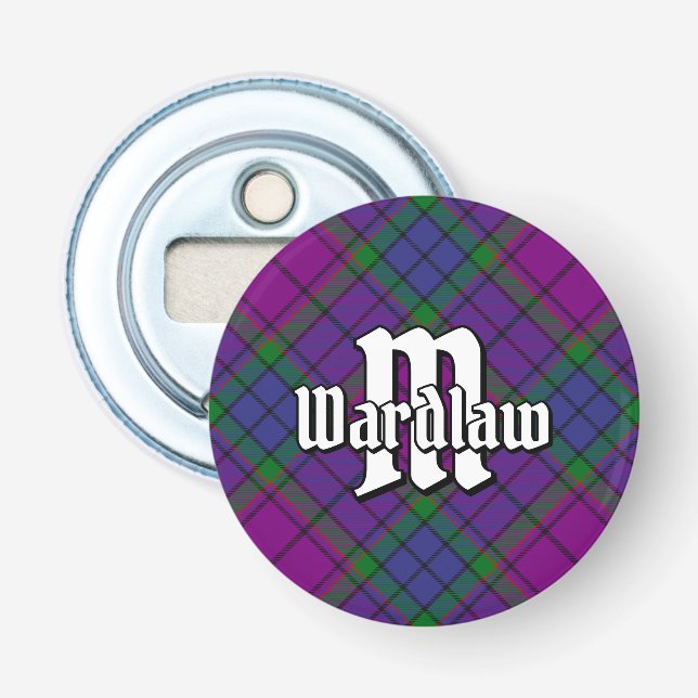 Clan Wardlaw Tartan Bottle Opener (Front)