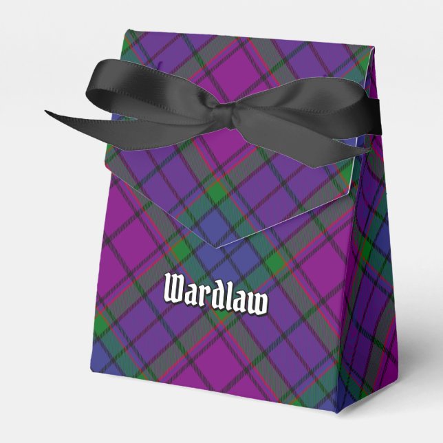 Clan Wardlaw Tartan Favour Box (Front Side)