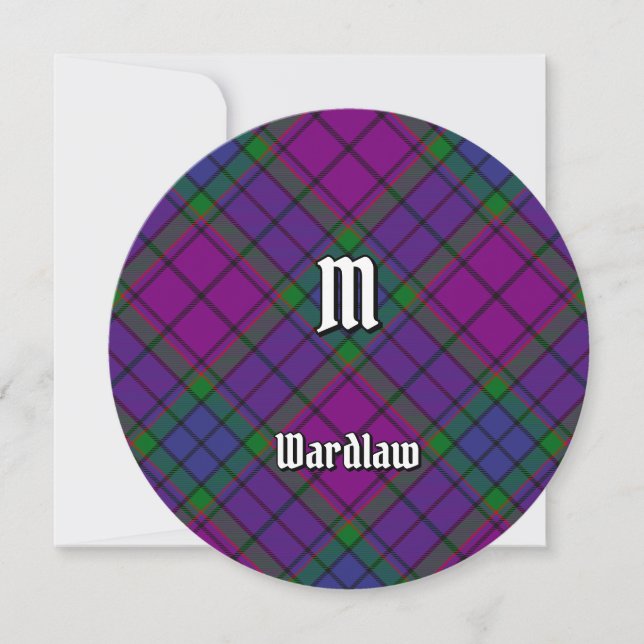 Clan Wardlaw Tartan Invitation (Front)