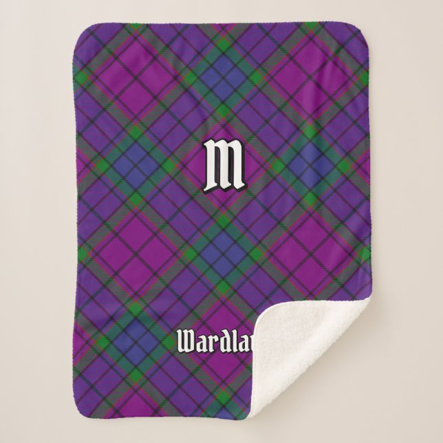 Clan Wardlaw Tartan Sherpa Blanket (Front)