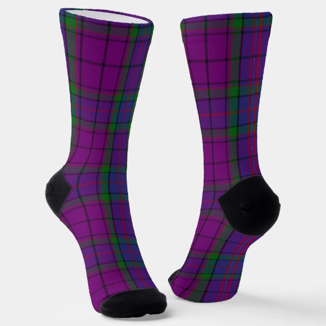 Clan Wardlaw Tartan  Socks (Angled)