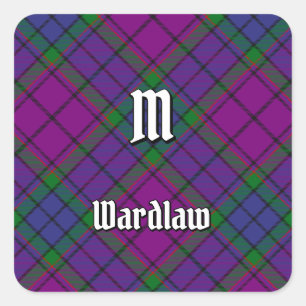 Clan Wardlaw Tartan Square Sticker