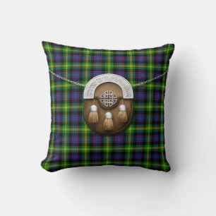 Clan Watson Tartan And Sporran Cushion