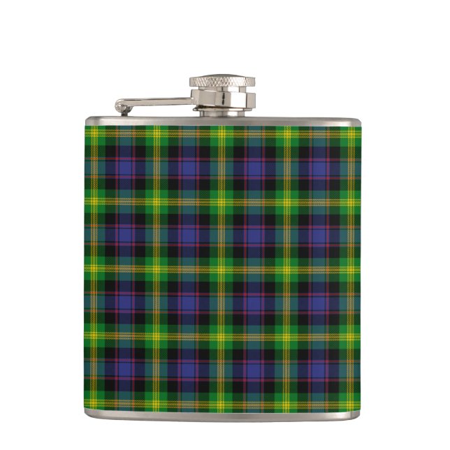 Clan Watson Tartan Hip Flask (Front)