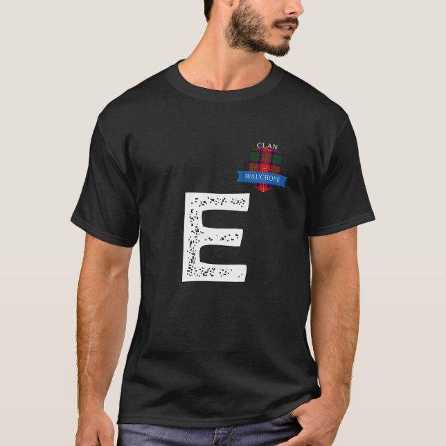 Clan Wauchope Letter E Family Matching T-Shirt (Front)