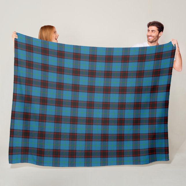 Clan Wedderburn Tartan Fleece Blanket (In Situ)