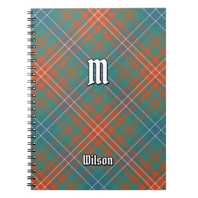 Clan Wilson Ancient Tartan Notebook (Front)