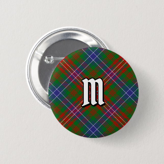 Clan Wilson Modern Tartan 6 Cm Round Badge (Front & Back)