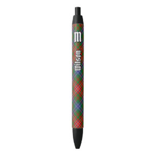 Clan Wilson Modern Tartan Black Ink Pen